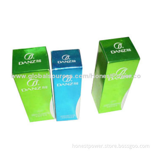 Cosmetic Packing Box, Made of 350g Paper, Customized Sizes/Designs are Accepted